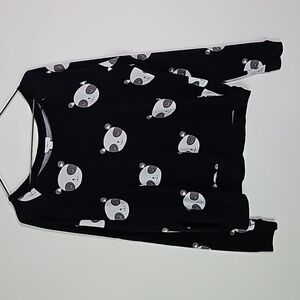 Forever 21 medium black and gray panda sweater
